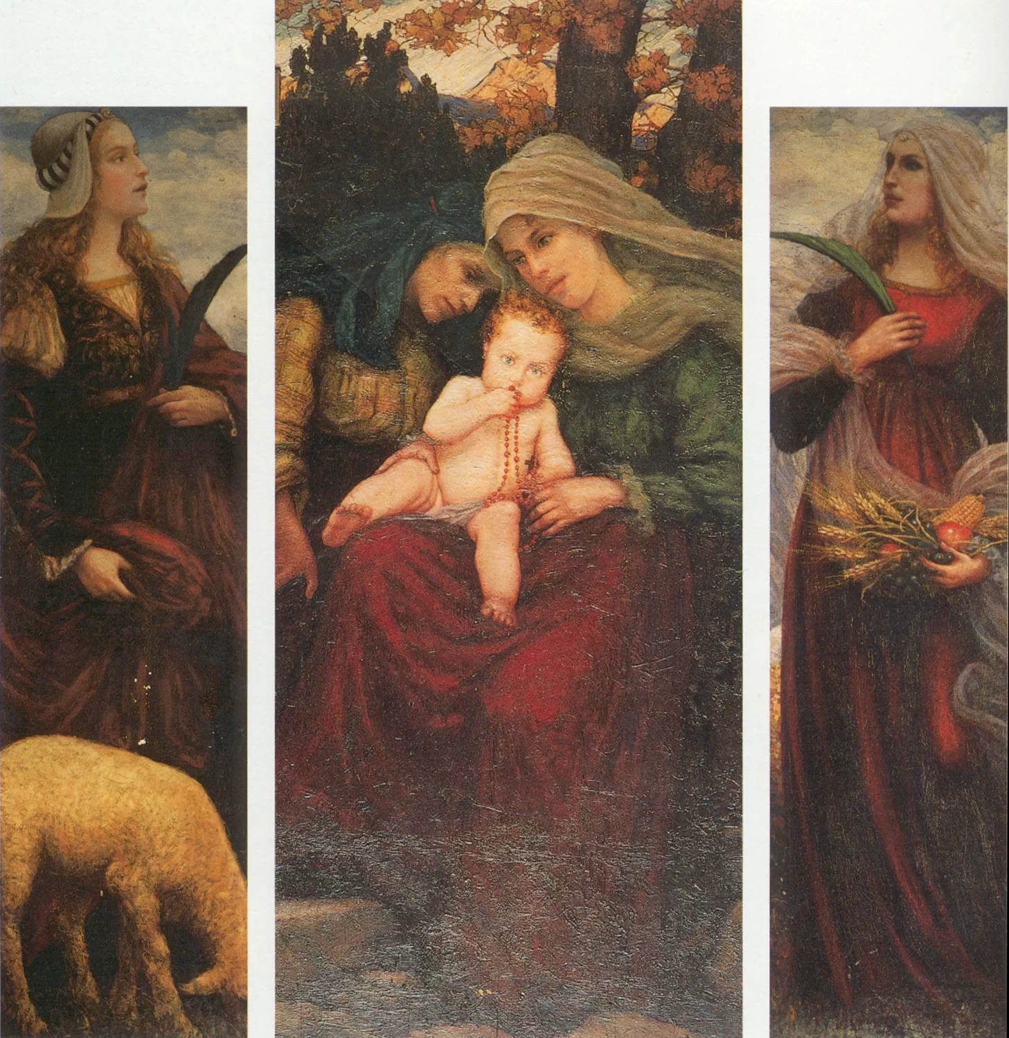 Assunzione con Sant'Agnese e santa con spighe - Santa Maria delle Chiane di Quintodecimo